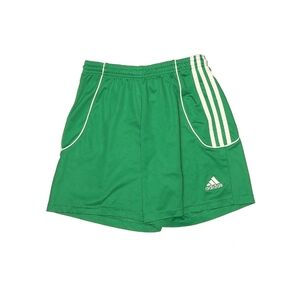 Adidas Vintage Green Three-Striped Track Shorts, Size XS